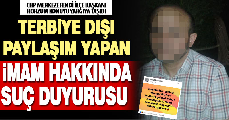 Horzum’dan imam hakkında suç duyurusu
