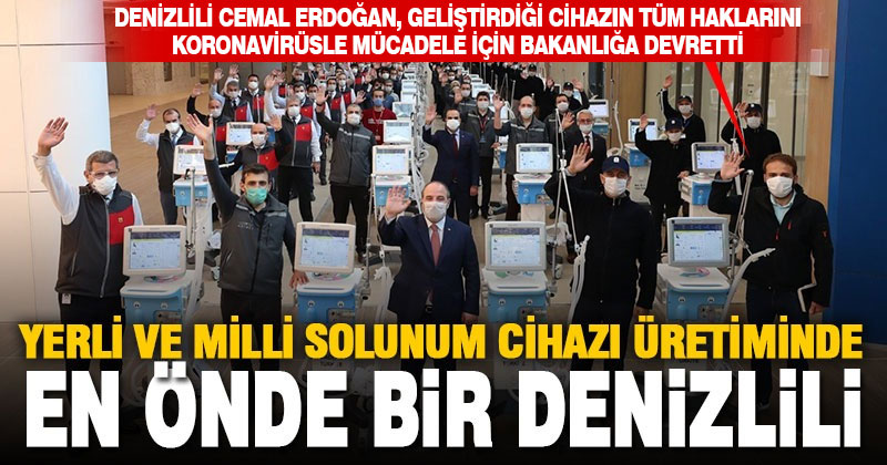 Yerli ve milli solunum cihazının altında bir Denizlilinin imzası var