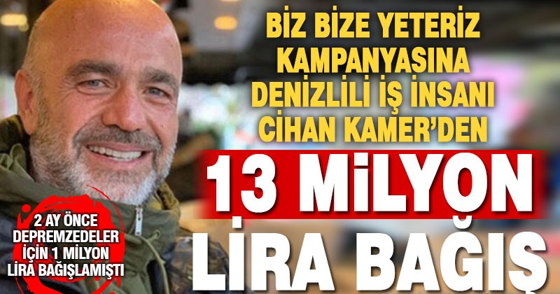 Çivrilli iş insanı Cihan Kamer, 13 milyon lira bağışladı
