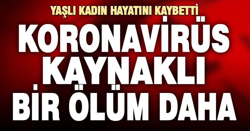 Koronavirüsten bir ölüm haberi daha geldi