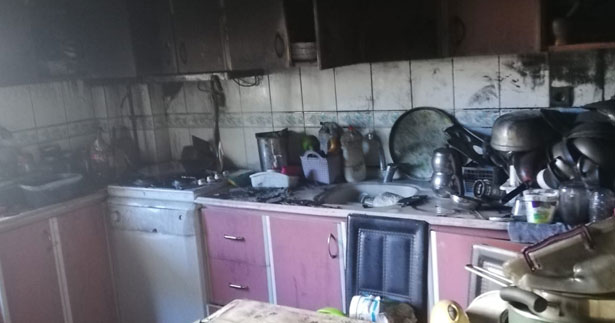 Bayramda memlekete giden ailenin evi yandı