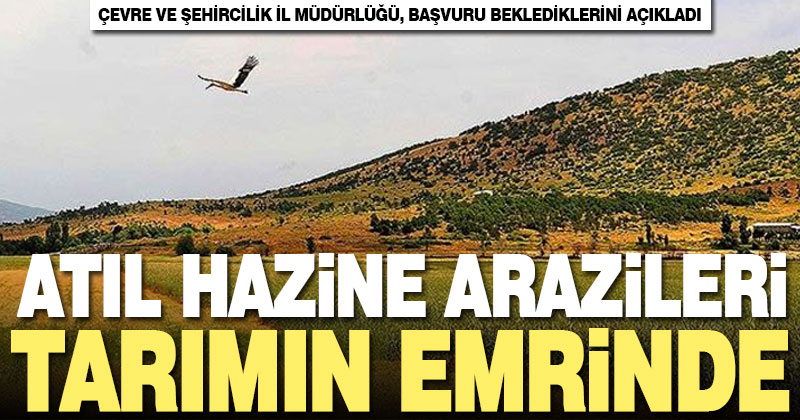 Atıl hazine arazileri tarım için kiralanabilecek