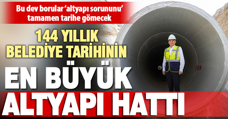 Büyükşehir, Denizli tarihinin en büyük altyapı hattını yapıyor