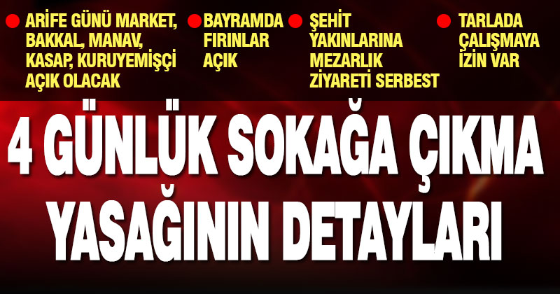Denizli Valiliği’ne sokağa çıkma yasağının detaylarını belirten genelge ulaştı