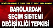 Barolar, seçim sistemi değiştirilmesi çalışmasına tepki gösterdi