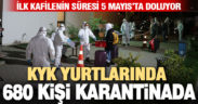 680 kişi KYK yurtlarında karantinada