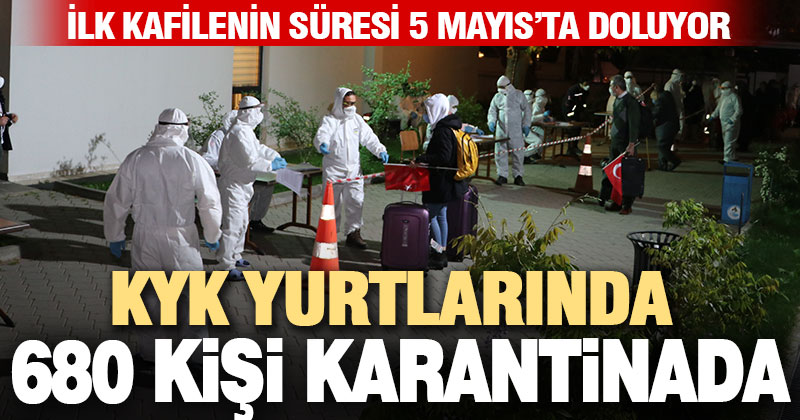 680 kişi KYK yurtlarında karantinada