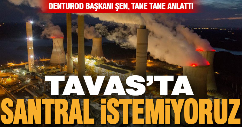 DENTUROD Başkanı Şen, Tavas’ta neden santral istemediklerini anlattı