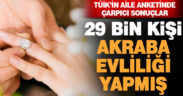 29 Bin kişi akraba evliliği yapmış