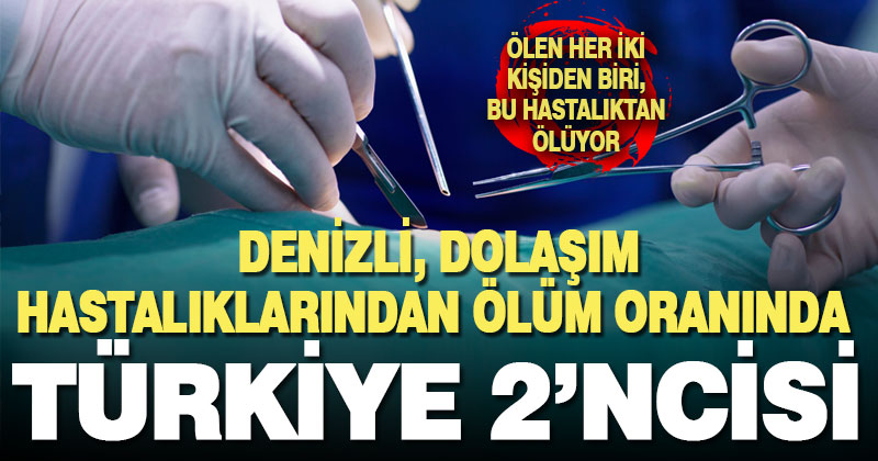 Denizli, dolaşım sistemine bağlı ölümlerin en çok yaşandığı ikinci şehir
