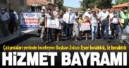Tavas Baharlar’da hizmet bayramı: Sıcak asfalt sevinci