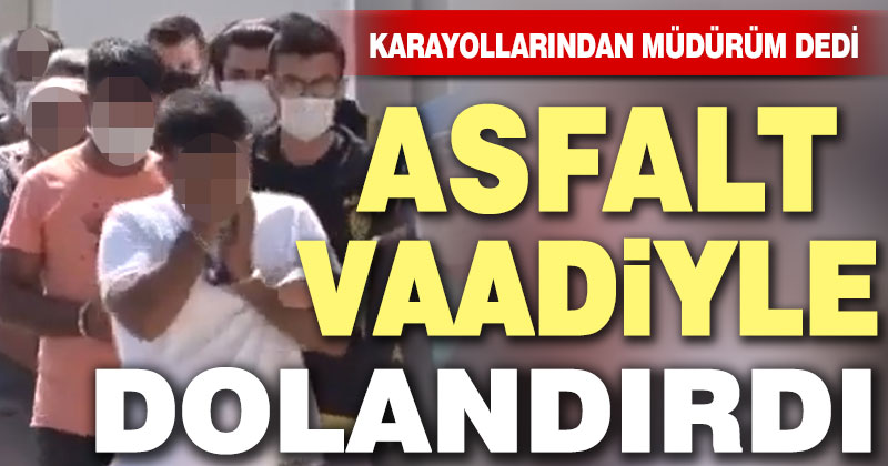 Dolandırıcılıktan yakalanan zanlı maskeyi yüzüne taktı