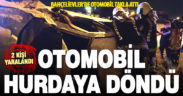 Takla atan otomobildeki iki kişi yaralandı