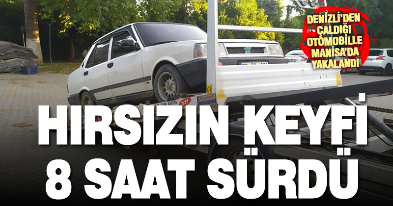 Denizli’de otomobil çalan zanlı Manisa’da yakalandı