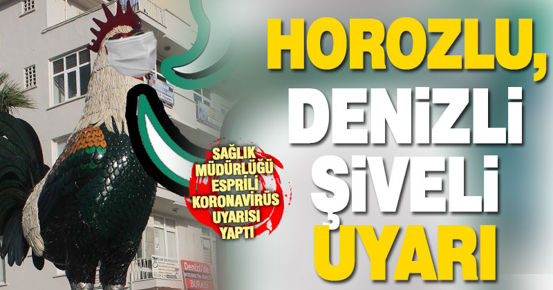Sağlık Müdürlüğü’nden cam horoz heykeli ile koronavirüs uyarısı