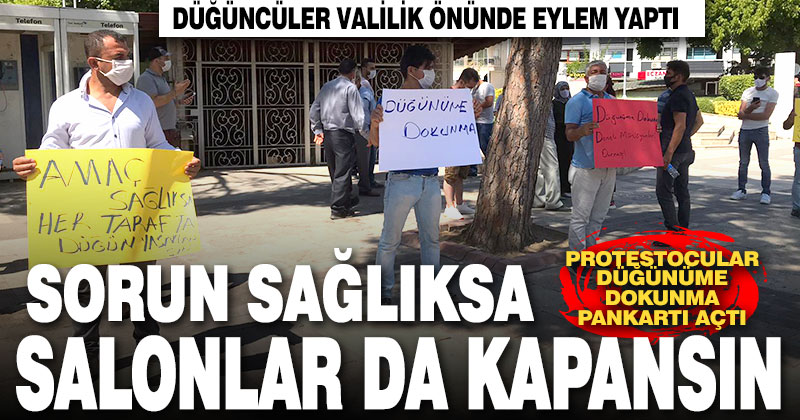 Sokak düğünlerinin yasaklanması protesto edildi