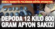 Denizli polisinden operasyon: 12,8 KG afyon sakızı ele geçirildi