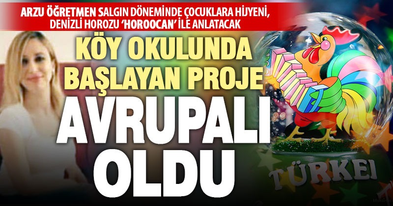 Köy okulu öğretmeninden ‘çocukları salgından koruyacak’ uluslararası proje