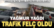 Yağmur, şehirler arası trafiği de felç etti