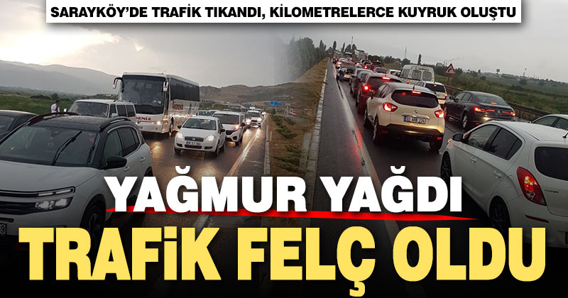 Yağmur, şehirler arası trafiği de felç etti