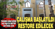 Çal’da yangında zarar gören tarihi okul restore edilecek