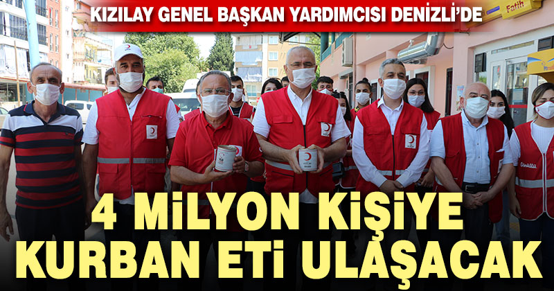 Kızılay 4 milyon kişiye kurban eti yardımında bulunacak