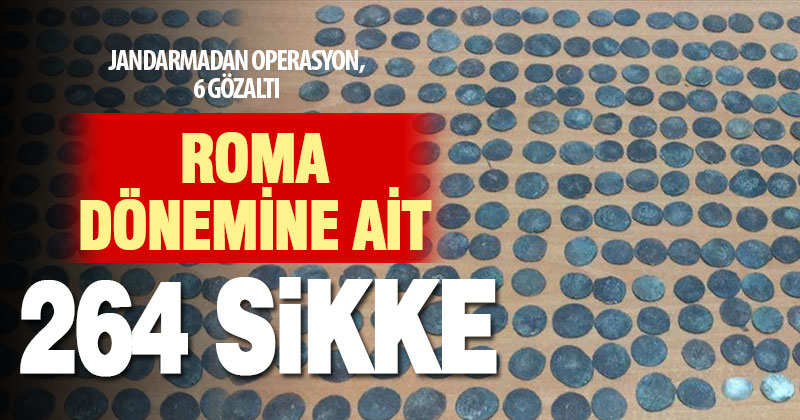 Karahayıt’ta 264 sikke ele geçirildi