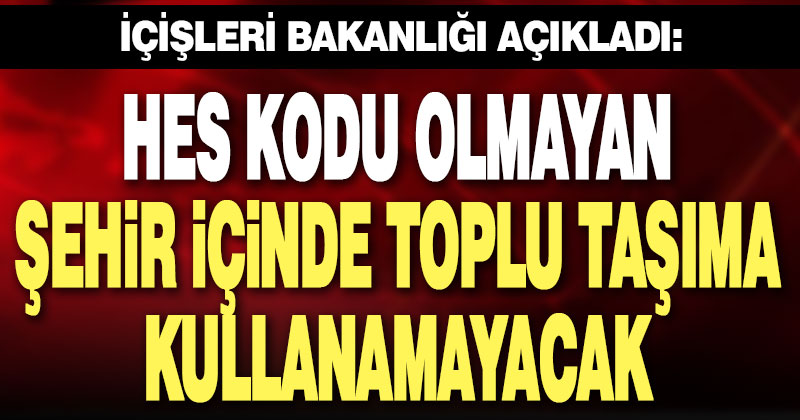 Şehir içi toplu ulaşımda HES kodu zorunlu oldu