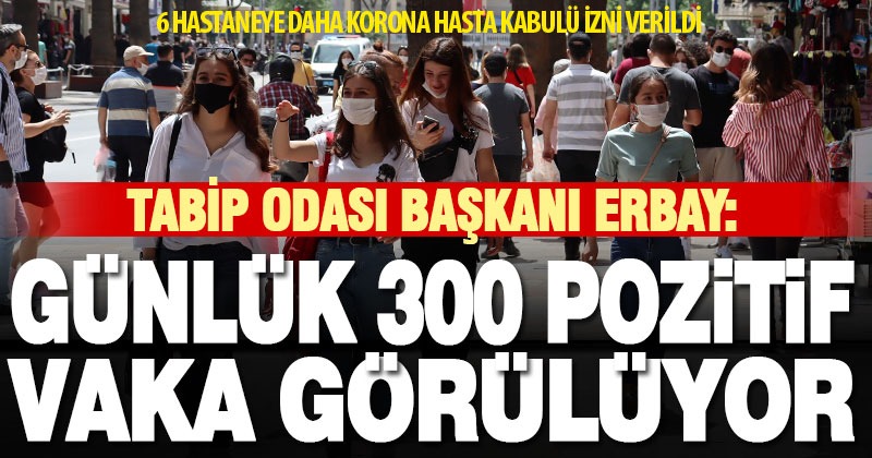 Tabip Odası Başkanı Erbay: Denizli’de günlük 300 pozitif vaka görülüyor