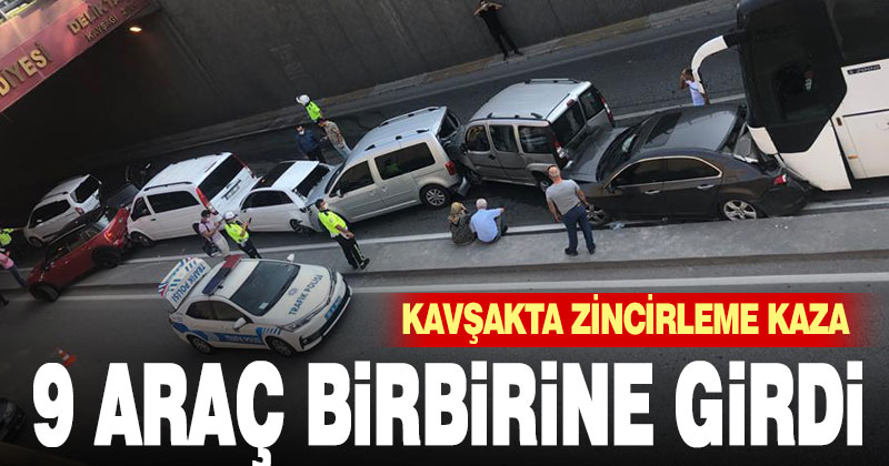 Deliktaş Köprülü Kavşağı’nda kaza