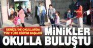 Okullarda yüz yüze eğitim başladı