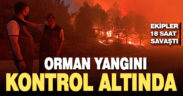 Çardak’taki orman yangını kontrol altına alındı