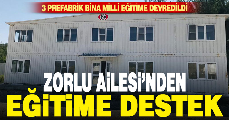 Zorlu Ailesi’nden eğitime destek