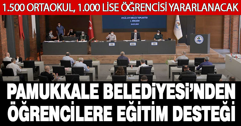 Pamukkale Belediyesi’nden öğrencilere eğitim desteği
