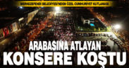 Merkezefendi’nin düzenlediği arabalı konser yoğun ilgi gördü