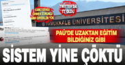 Eğitim- öğretim yılına online eğitimle başlayan PAÜ’de ilk günden sistem çöktü