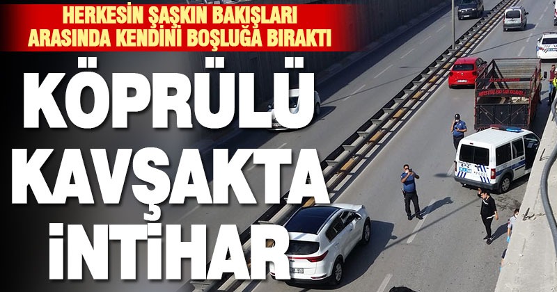 Kendini alt geçitte boşluğa bırakan kişi yaşamını yitirdi
