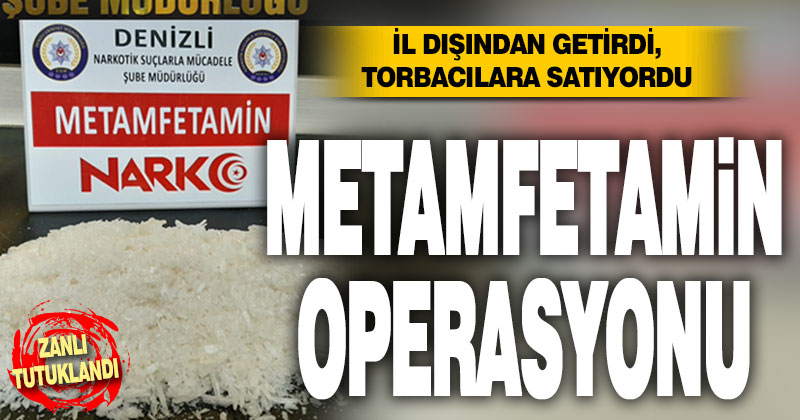 890 gram metamfetamin ele geçirildi, 1 kişi tutuklandı
