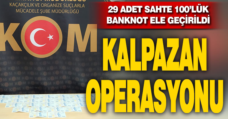 Denizli’de kalpazan operasyonu
