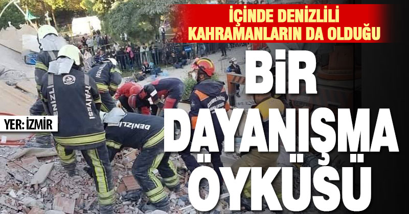 Başrolünde İzmirli bir marketçi ve Denizlili kahramanların olduğu dayanışma öyküsü