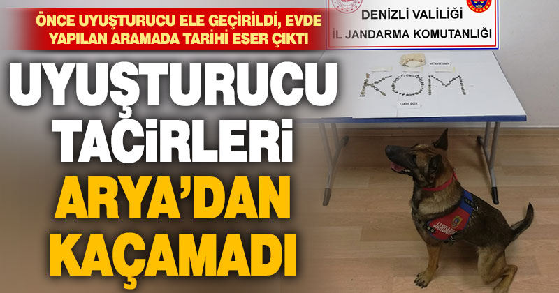 Uyuşturucu tacirleri Arya’dan kaçamadı