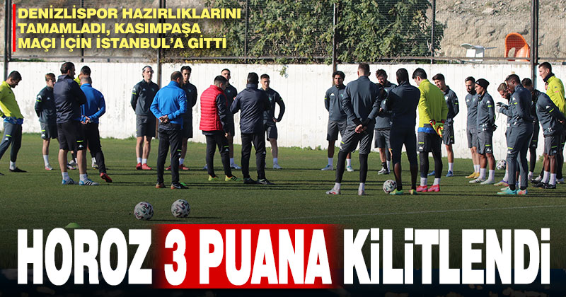 Yukatel Denizlispor, Kasımpaşa maçı için İstanbul’a gitti