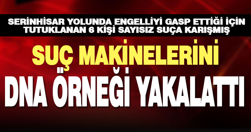 Engelli sürücünün parasını gasp eden 6 zanlının çok sayıda suça karıştıkları belirlendi