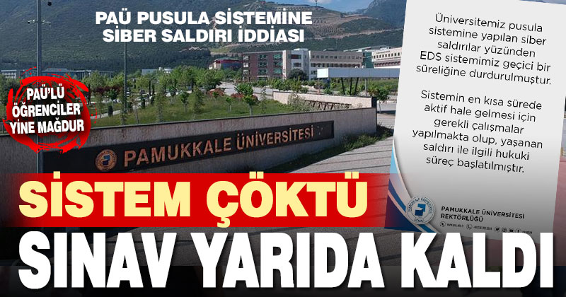 PAÜ’nün pusula sistemine siber saldırı iddiası, öğrencilerin sınavı yarıda kaldı