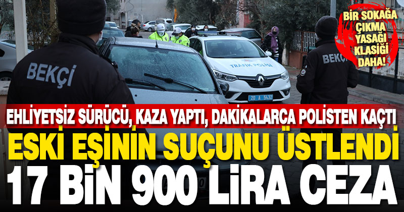 Polisten kaçarken kazaya karışan ehliyetsiz sürücü yakalandı
