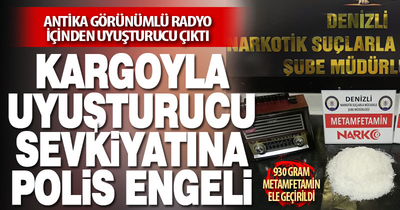Kargoyla uyuşturucu sevkiyatına polis engeli