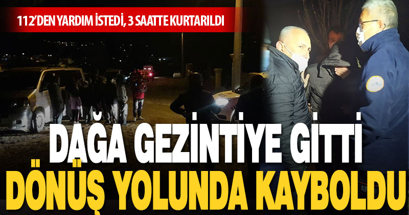 Kaybolan kişi 3 saat süren arama sonucu ormanlık alanda bulundu