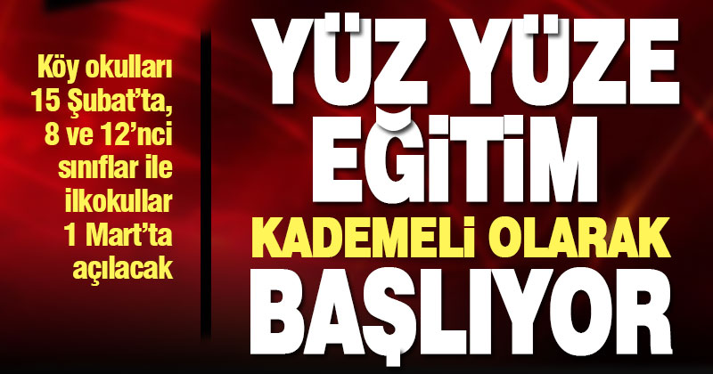 Uzaktan  eğitim, kademeli olarak 15 Şubat’ta başlayacak