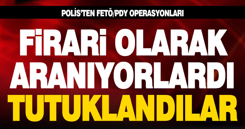 Polisten FETÖ operasyonu: 8 gözaltı, 3 tutuklama