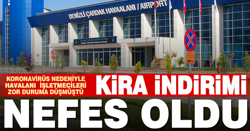 DHMİ havalimanlarındaki kira indirimi, Denizlili işletmecileri sevindirdi